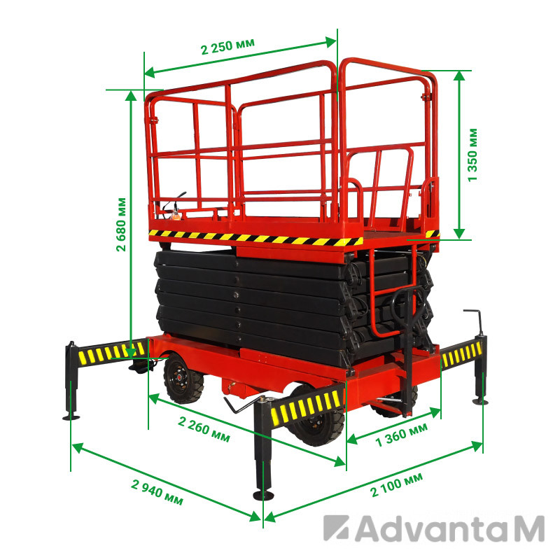 Ножничный подъемник PROLIFT PF1403 (PROLIFT SJY0.3-13) - 3