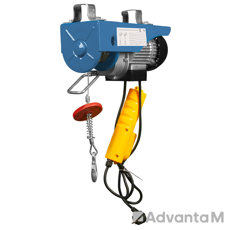 Мини электрическая таль стационарная 125/250кг, 12/6м GEARSEN PA 220В - 2