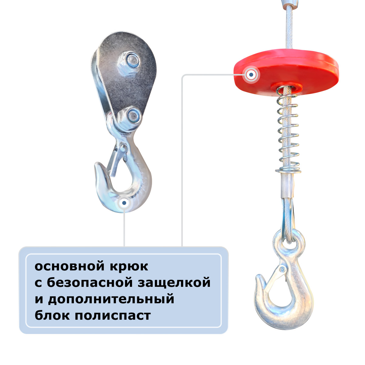 8 - Мини электрическая таль передвижная (220 В,  500/1000 кг, 20/10 м) GEARSEN PA 50020