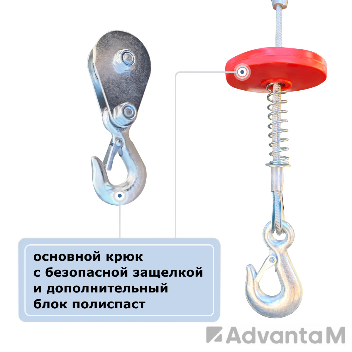Мини электрическая таль передвижная (220 В,  500/1000 кг, 20/10 м) GEARSEN PA 50020 - 8