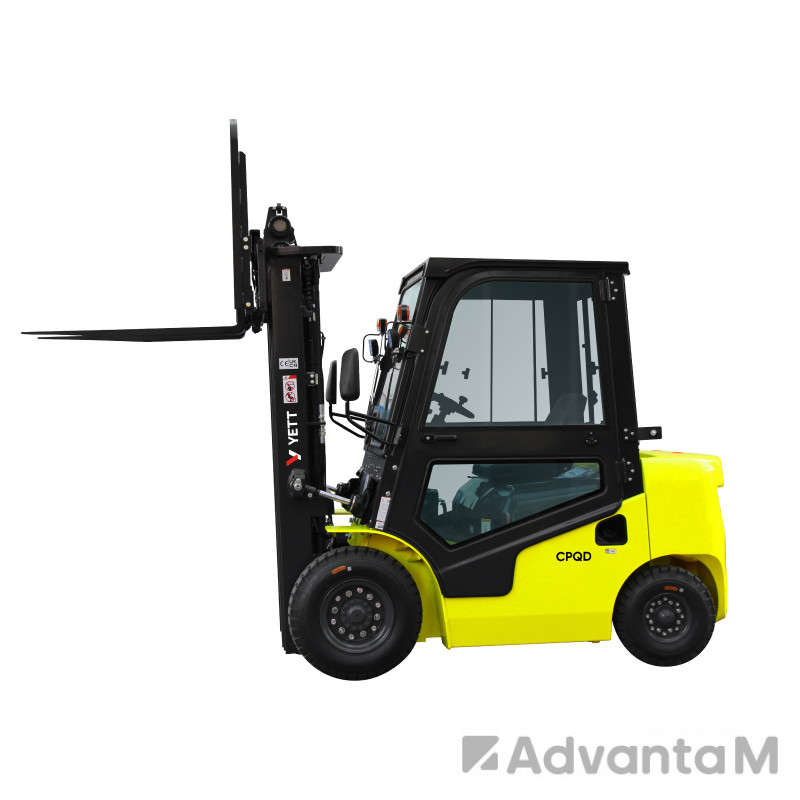 Бензиновый погрузчик с кабиной YETT CPQD25-RCK2-M300-3W-K - 1