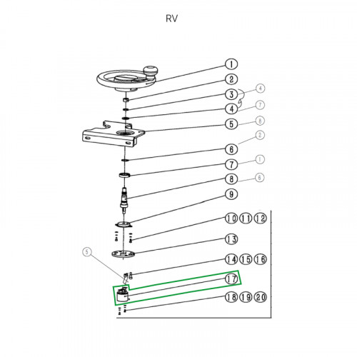1 - Датчик рулевого управления для ричтрака RV (5V) 