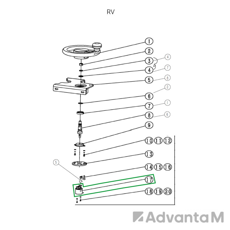 Датчик рулевого управления для ричтрака RV (5V)  - 1